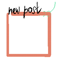 mskatherinekim new post newpost frame Sticker