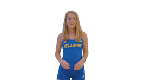 BlueHens giphyupload lol ncaa point Sticker