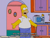 homer simpson dancing GIF