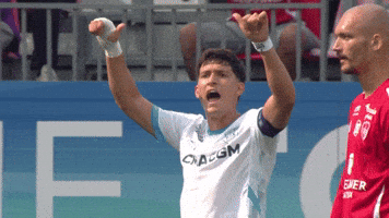 Happy Football GIF by Olympique de Marseille