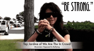 be strong we are the in crowd GIF