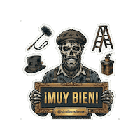 Skull Aprobado Sticker