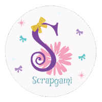 Scrapgami logo store bow accessories Sticker