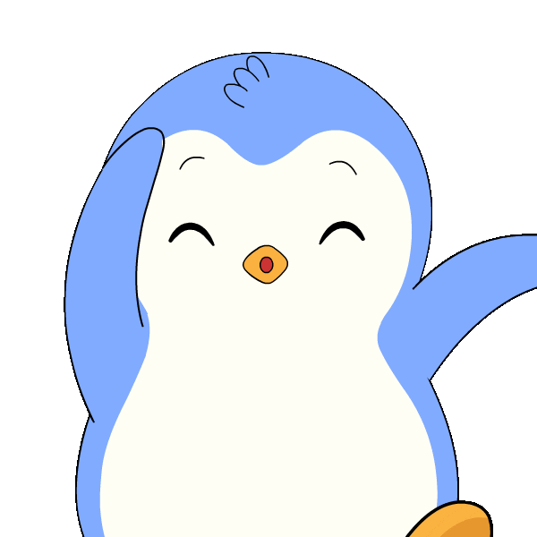 Happy Celebration Sticker by Pudgy Penguins