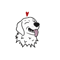 Dog Love Sticker by Chantal Frontale