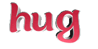 text hug Sticker