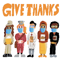 Give Thanks Sticker by INTO ACTION