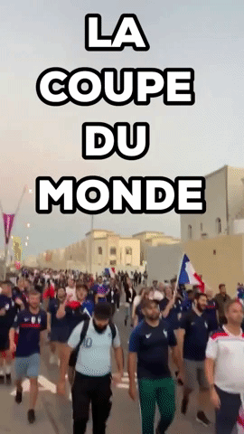 France Fans Parade Down Streets of Doha