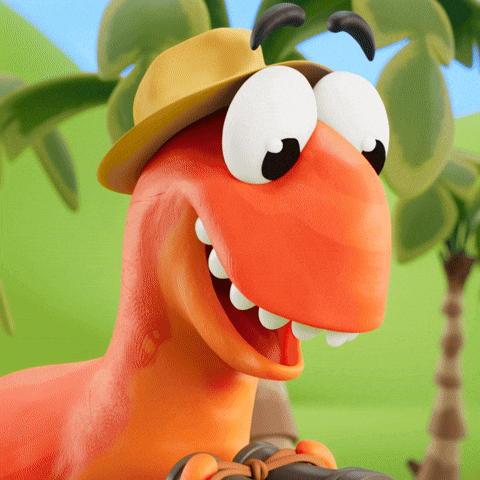 Excited In The Wild GIF by Claynosaurz