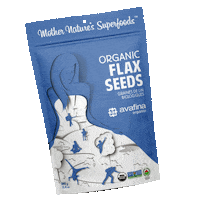 Flax Seed Organic Seeds Sticker by Avafina Organics
