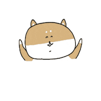 aburaage dog 犬 shibainu うれしい Sticker