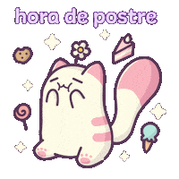Hungry Cat Sticker by Castaways