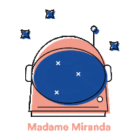 space pink Sticker by MadameMiranda