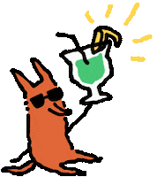 Cheers Fox Sticker