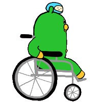 Character Wheelchair Sticker by Gunmaunofficial