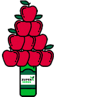 Manzana Zuper Sticker by Piensos Lago