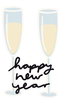 Cheers Champagne Sticker by Glück ist...