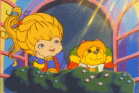 happy rainbow brite GIF