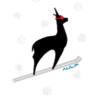 Amateis flocons aulp amateis chamoisaulp Sticker