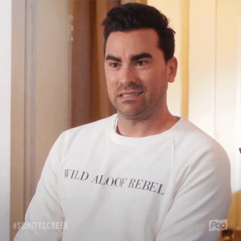 Confused Dan Levy GIF by Schitt's Creek