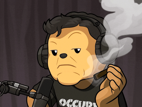 Elon Musk Smoking GIF by Wise Monkey Meme