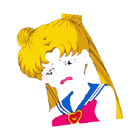 sad sailor-moon STICKER by imoji