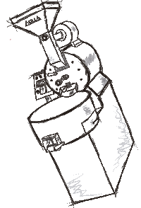 IndAtilla coffee cafe roaster atilla Sticker