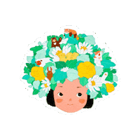 pdohk flower flower head Sticker