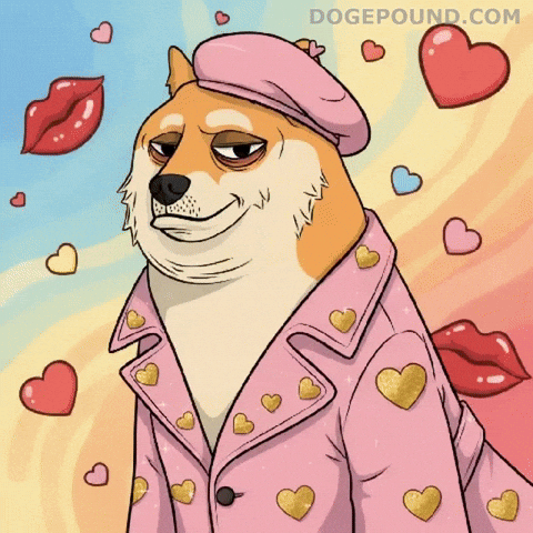 I Love You Hearts GIF by Doge Pound