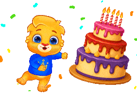 Happy Birthday Party Sticker by Lucas and Friends by RV AppStudios