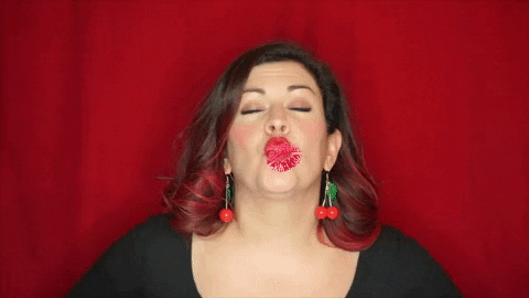 Lips Kiss GIF by Christine Gritmon