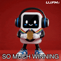 Proud Gold Medal GIF by UJFM
