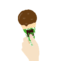 4D_cafeladeria summer chocolate helado gelato Sticker