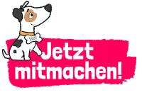 Hund Mitmachen Sticker by Soulhorse.de