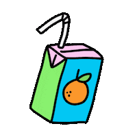 Juicing Orange Juice Sticker