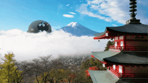 MotokoWorld giphygifmaker japan mountain culture GIF