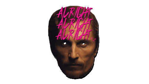 Matthew Mcconaughey Facemask Sticker by Self Deception