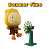 Feeling Hot Summer Time Sticker by Gumazing