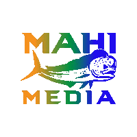 mahimedia marketing fish media fishing Sticker