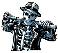 Are You Ready Skull Sticker by Epitaph Records