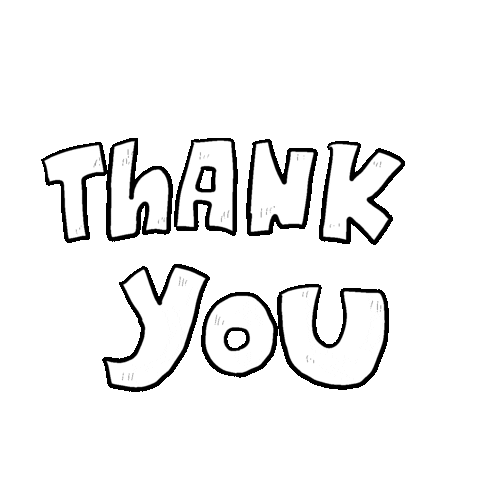 Text Thank You Sticker by Gunmaunofficial