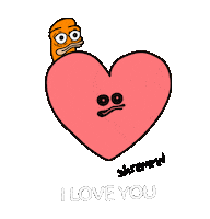 I Love You Heart Sticker by shremps