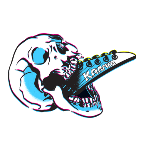 KramerGuitarsUS giphyupload music rock 80s Sticker