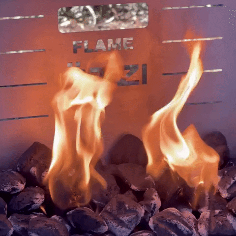 otzigear giphygifmaker fire burn bbq GIF