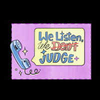 NoFuss instagram stickers dont judge we listen GIF