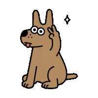grat_app dog character 귀여운 캐릭터 Sticker