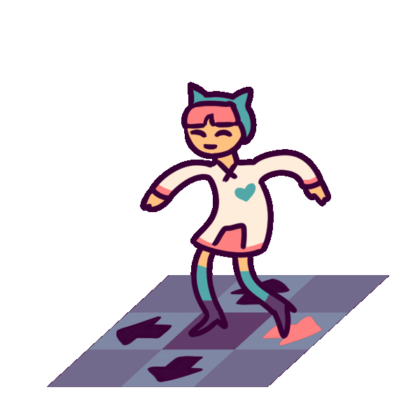 samconcklin dance game dancing cartoon Sticker