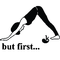 karmayoga yoga karma do good half moon Sticker