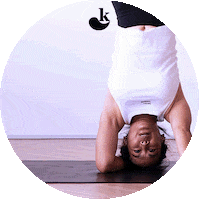 karmayoga yoga karma do good half moon Sticker