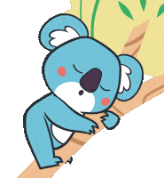 gonproductionsofficial tired sleepy lazy koala Sticker